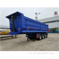 4 ejes U Box 100t Tipper Semi Trailer